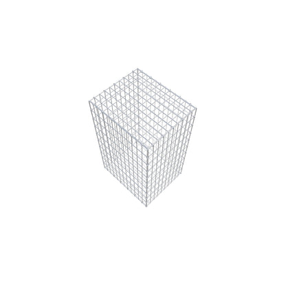Gabião 100 cm x 60 cm x 50 cm (C x A x P), malhagem 5 cm x 10 cm, anel C