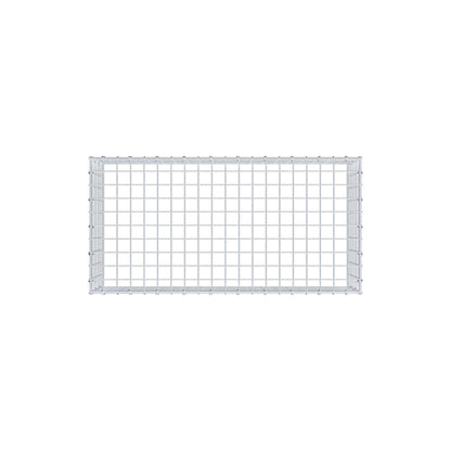 Gavión complementario de tipo 3 100 cm x 30 cm x 50 cm (largo x alto x fondo), malla 5 cm x 5 cm, anillo en C