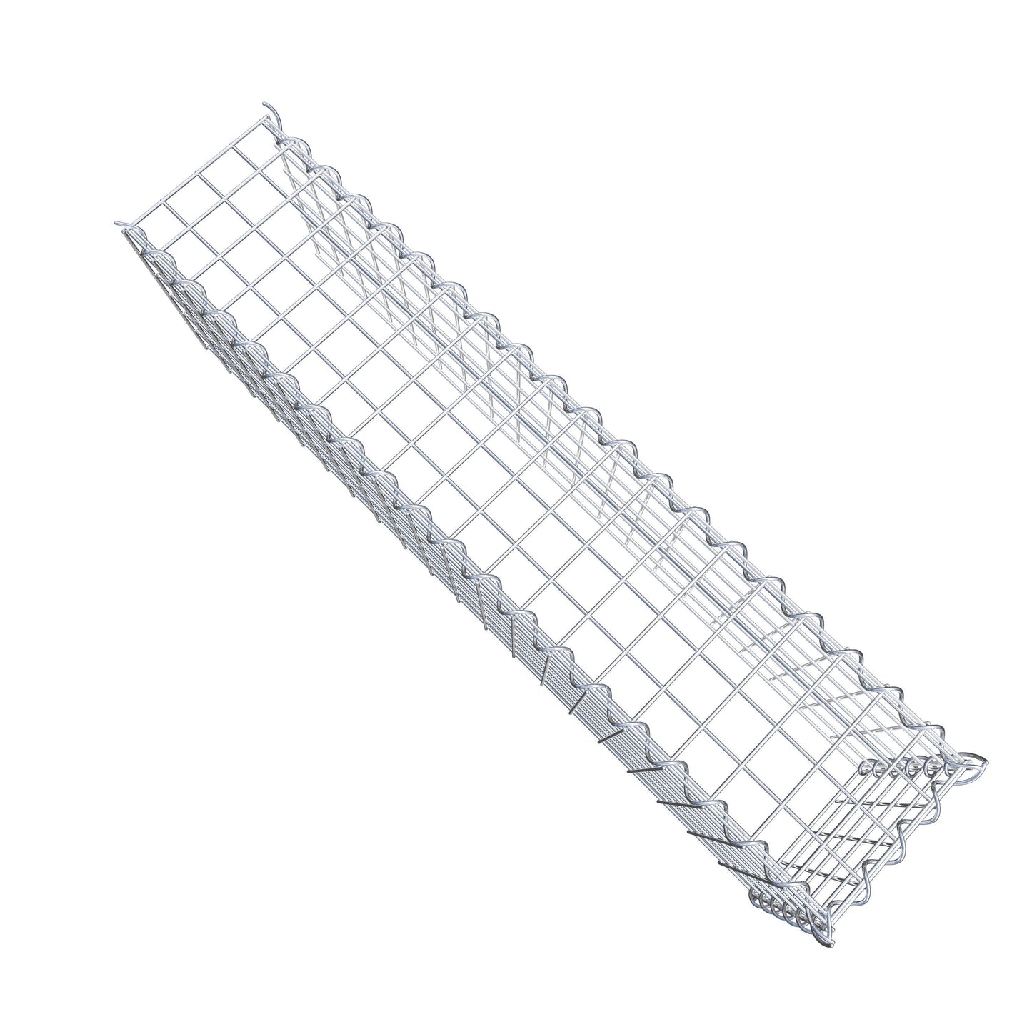 Anbaugabione Typ 4 100 cm x 30 cm x 20 cm (L x H x T), Maschenweite 5 cm x 5 cm, Spirale