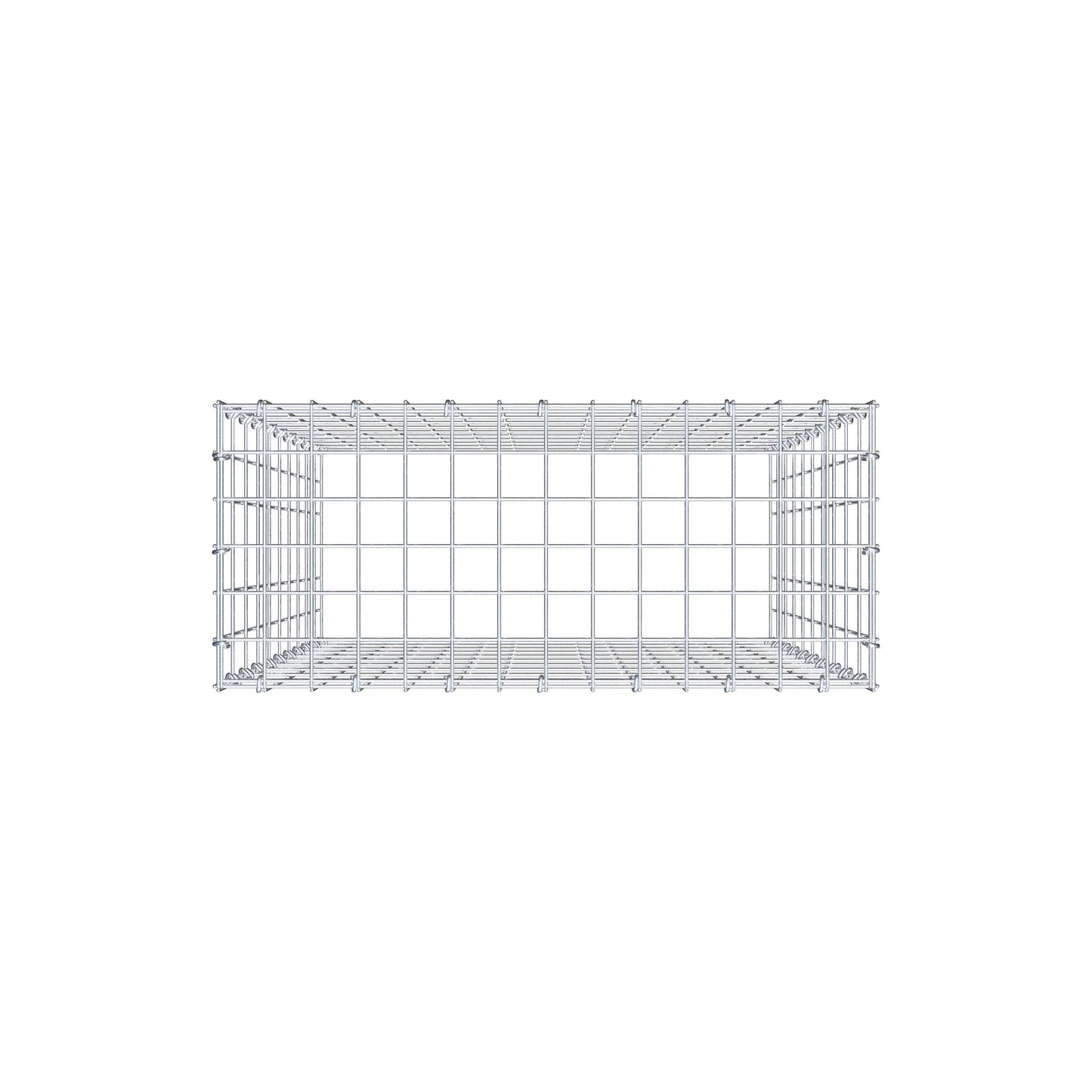 Gabião Tipo 3 100 cm x 70 cm x 30 cm (C x A x P), malhagem 5 cm x 10 cm, anel C