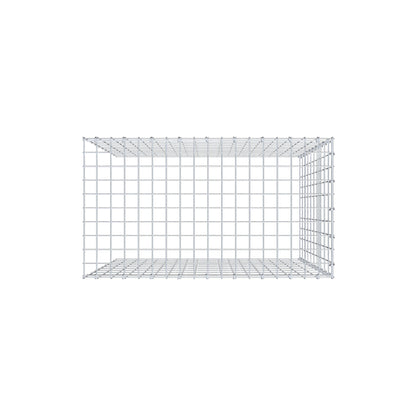 Extra gabion typ 4 100 cm x 90 cm x 50 cm (L x H x D), maskstorlek 5 cm x 10 cm, C-ring