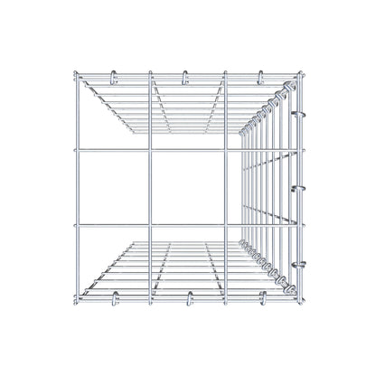 Gabbione aggiuntivo tipo 4 100 cm x 30 cm x 30 cm (L x H x P), maglia 10 cm x 10 cm, anello a C