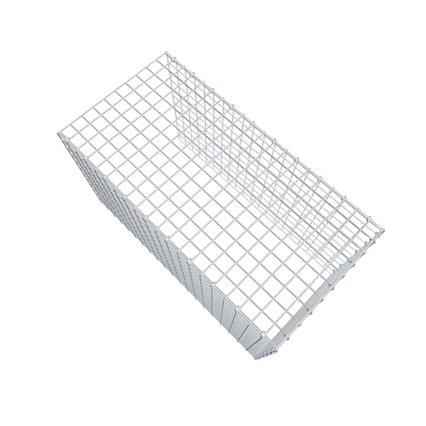 Mounted gabion type 4 100 cm x 60 cm x 50 cm (L x H x D), mesh size 5 cm x 5 cm, C-ring