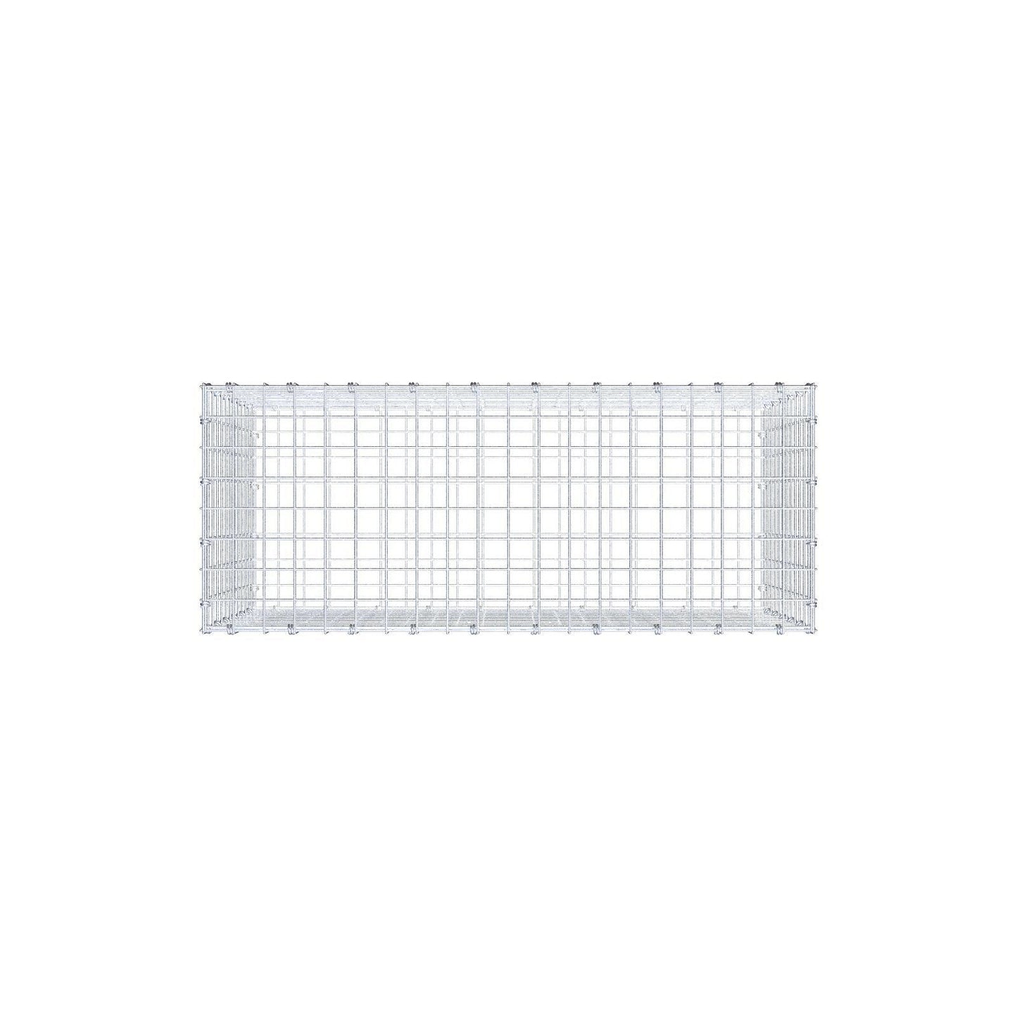 Schanskorf 100 cm x 60 cm x 40 cm (L x H x D), maaswijdte 5 x 5 cm, spiraalring
