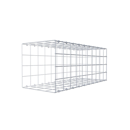 Typ 2 påbyggnadsgabion 100 cm x 40 cm x 40 cm (L x H x D), maskstorlek 10 cm x 10 cm, C-ring