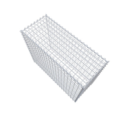 Gabião 100 cm x 80 cm x 40 cm (C x A x P), malhagem 5 cm x 5 cm, espiral