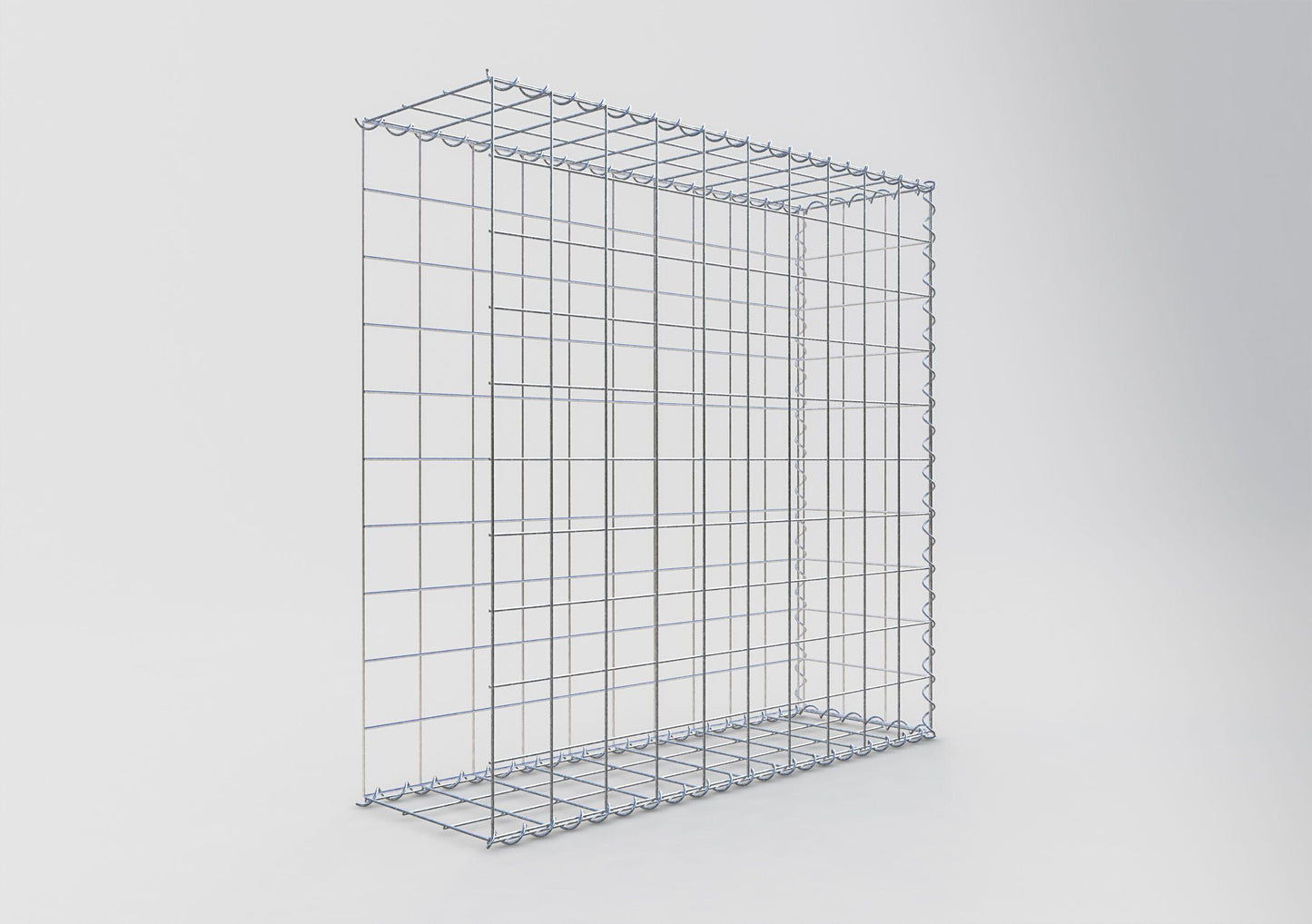 Extra gabion typ 2 100 cm x 100 cm x 30 cm (L x H x D), maskstorlek 10 cm x 10 cm, spiral