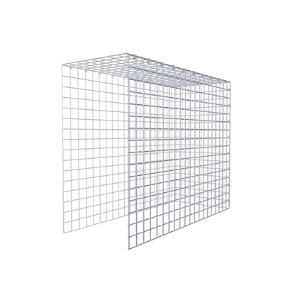 Gavión adicional tipo 4 100 cm x 80 cm x 40 cm (L x A x P), malla 5 cm x 5 cm, anillo en C