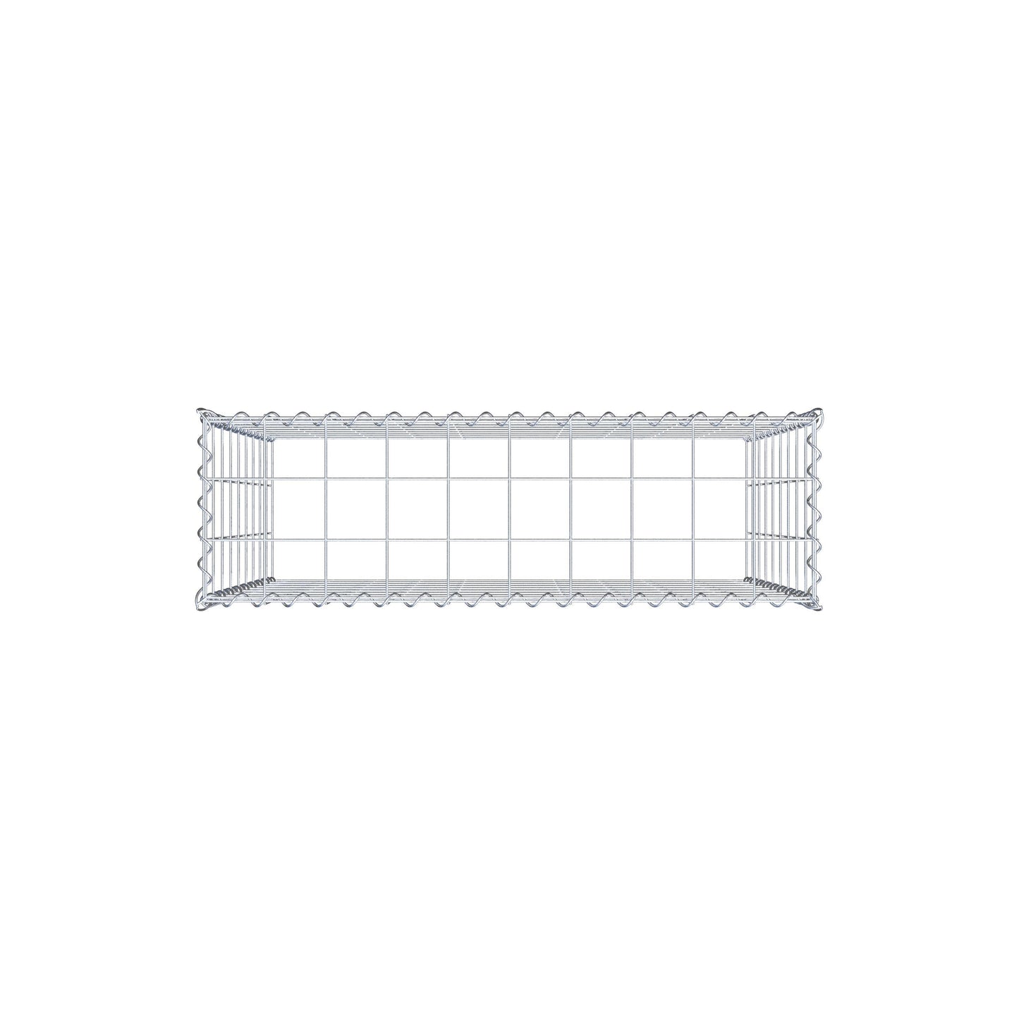 Aangegroeide schanskorf type 3 100 cm x 90 cm x 30 cm (L x H x D), maaswijdte 10 cm x 10 cm, spiraal