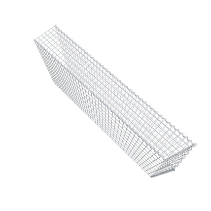 Opvokset gabion type 4 200 cm x 100 cm x 30 cm (L x H x D), maskestørrelse 5 cm x 10 cm, spiral