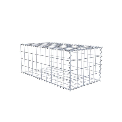 Gabbione aggiuntivo tipo 2 100 cm x 40 cm x 50 cm (L x A x P), maglia 10 cm x 10 cm, spirale