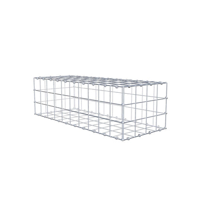 Gabion 100 cm x 30 cm x 40 cm (L x H x D), maskestørrelse 10 x 10 cm, spiralring