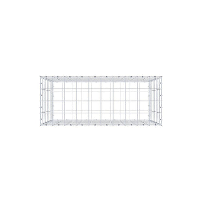 Gabion 100 cm x 80 cm x 40 cm (L x H x P), mailles 10 x 10 cm, anneau en spirale