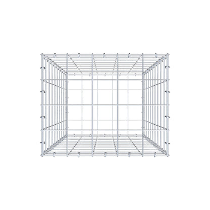 Gabion 100 cm x 50 cm x 40 cm (L x H x D), mesh size 10 cm x 10 cm, C-ring