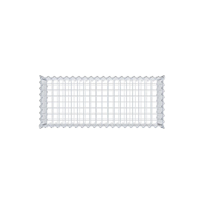 Gabione 100 cm x 30 cm x 40 cm (L x H x T), Maschenweite 5 cm x 5 cm, Spirale