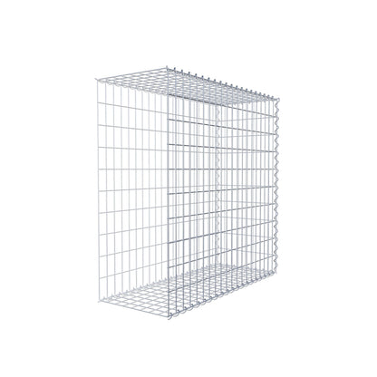 Opvokset gabion type 2 100 cm x 100 cm x 40 cm (L x H x D), maskestørrelse 5 cm x 10 cm, spiral