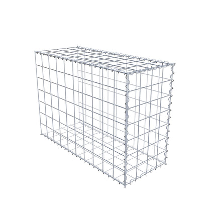 Opvokset gabion type 2 100 cm x 70 cm x 40 cm (L x H x D), maskestørrelse 10 cm x 10 cm, spiral