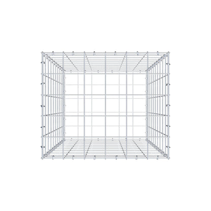 Gabion 100 cm x 60 cm x 50 cm (L x H x D), maskstorlek 10 cm x 10 cm, C-ring
