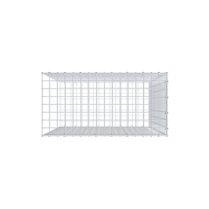 Gavión complementario de tipo 2 100 cm x 80 cm x 40 cm (largo x alto x fondo), malla 5 cm x 5 cm, anillo en C