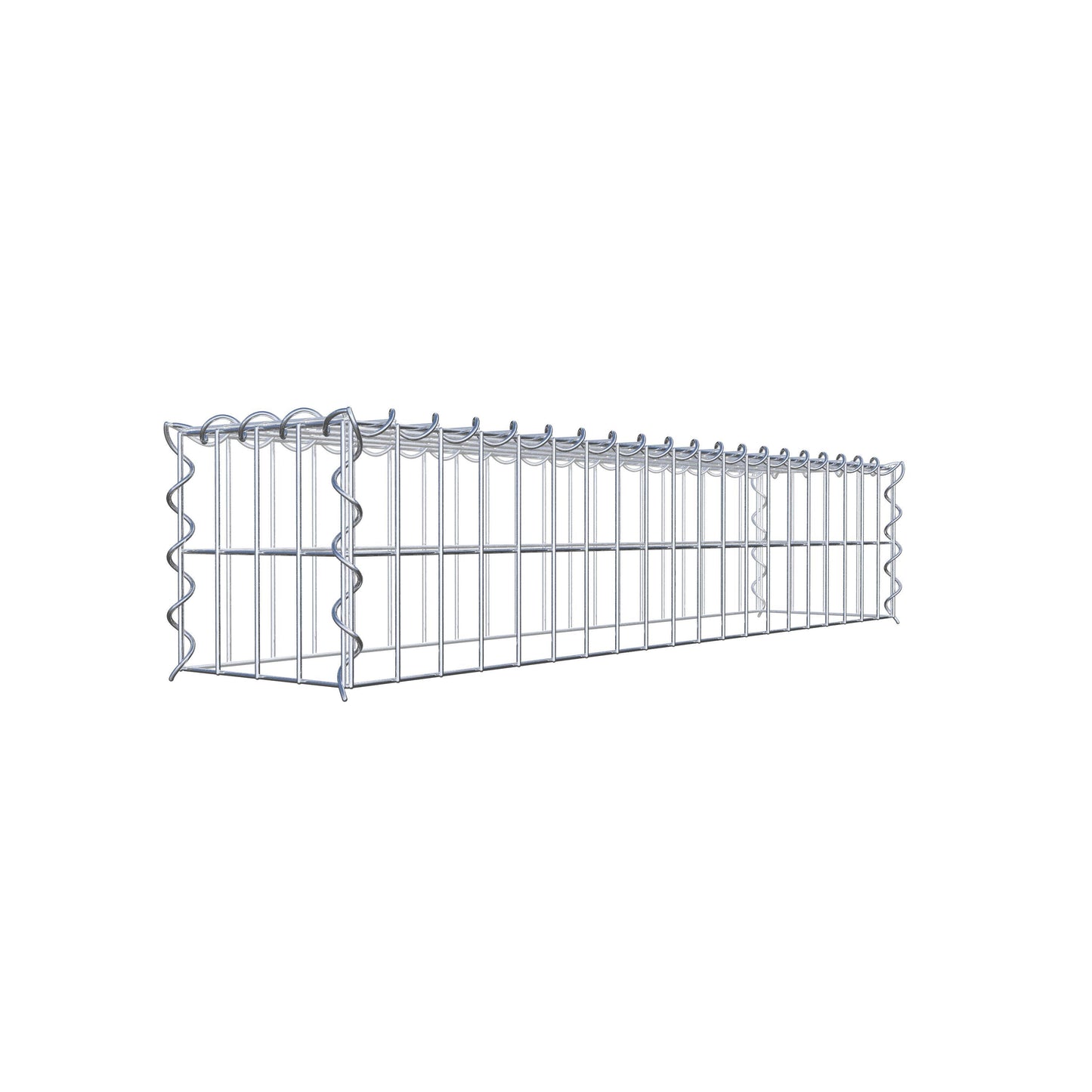 Anbaugabione Typ 3 100 cm x 20 cm x 20 cm (L x H x T), Maschenweite 5 cm x 10 cm, Spirale