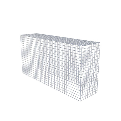 Gabião Tipo 4 200 cm x 100 cm x 50 cm (C x A x P), malhagem 5 cm x 5 cm, anel C
