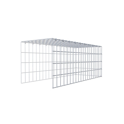 Anbaugabione Typ 4 100 cm x 40 cm x 40 cm (L x H x T), Maschenweite 5 cm x 10 cm, C-Ring
