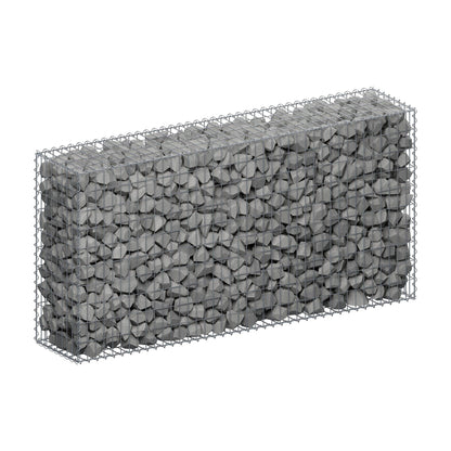 Gabion 200 cm x 100 cm x 40 cm (L x H x D), maskstorlek 5 cm x 10 cm, spiral
