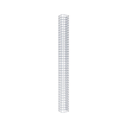 Coluna de gabião quadrada 17 cm x 17 cm, 200 cm de altura, PM 5 cm x 5 cm