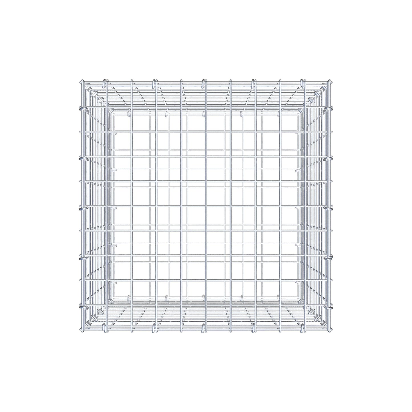 Gabion 50 cm x 50 cm x 50 cm (L x H x D), maskestørrelse 5 cm x 5 cm, C-ring
