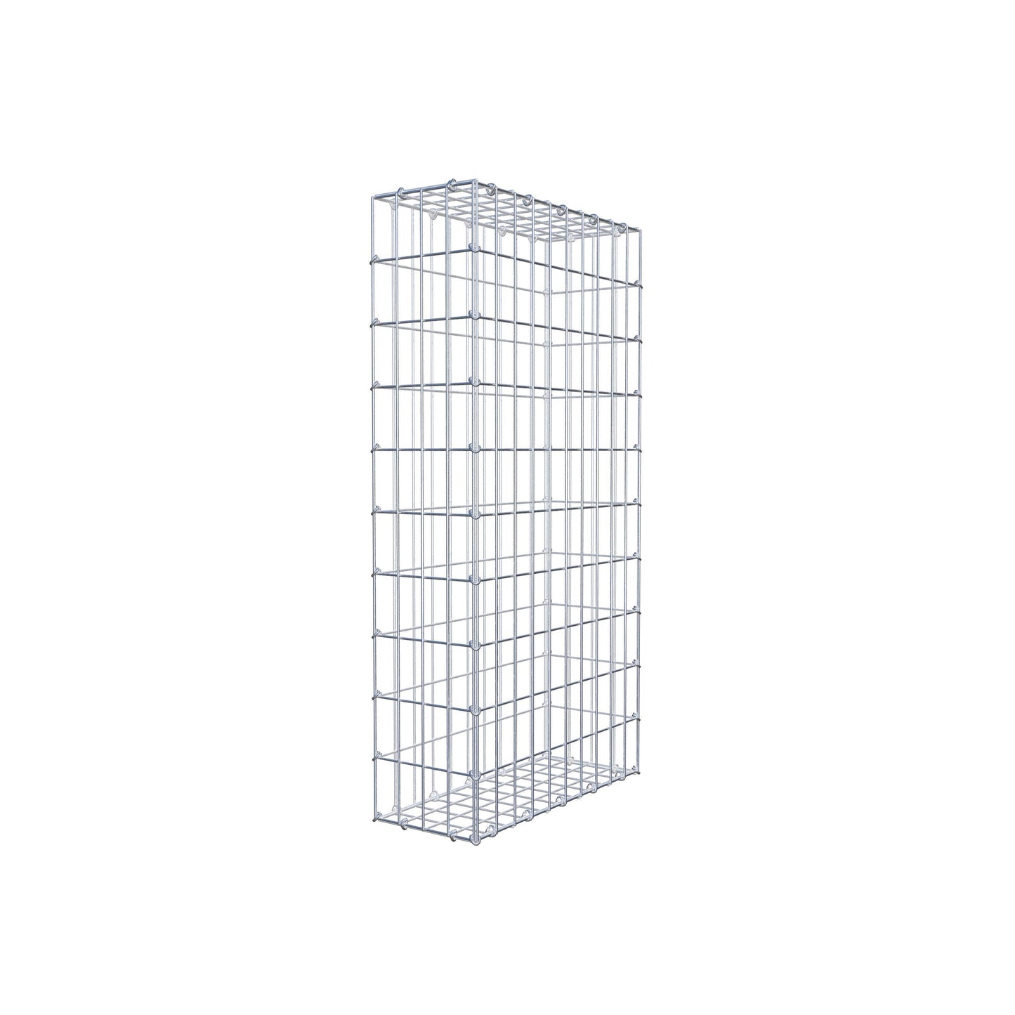 Gabbione 100 cm x 50 cm x 20 cm (L x H x P), maglia 5 cm x 10 cm, anello a C