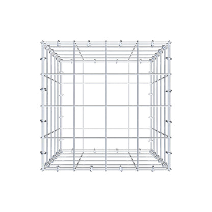 Gabião 50 cm x 40 cm x 40 cm (C x A x P), malhagem 10 cm x 10 cm, anel C