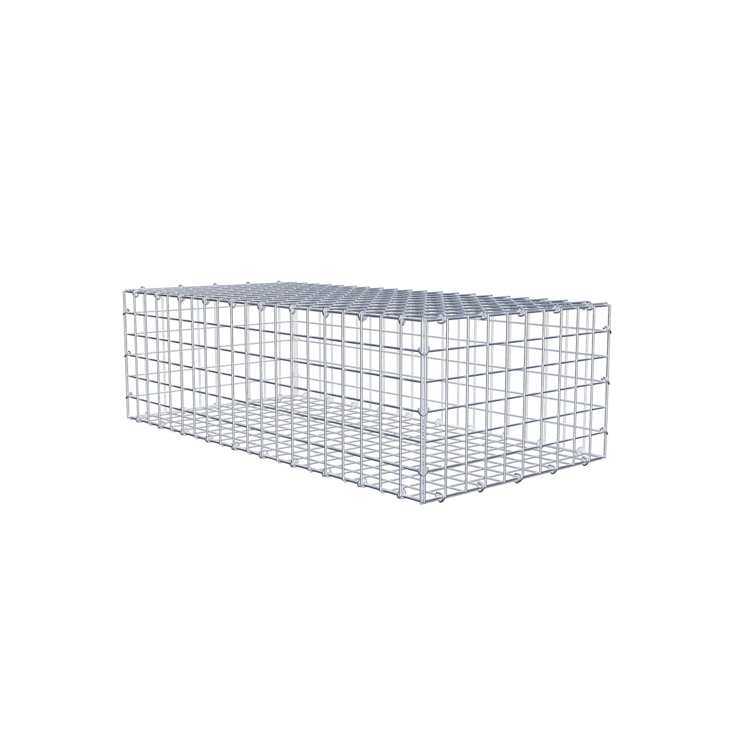 Gabion 100 cm x 30 cm x 50 cm (L x H x D), maskstorlek 5 cm x 5 cm, C-ring