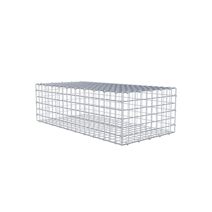 Gabion 100 cm x 30 cm x 50 cm (L x H x D), maskstorlek 5 cm x 5 cm, C-ring