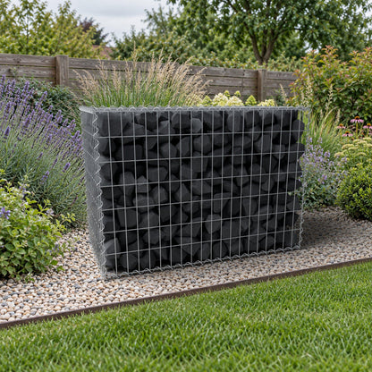 Gabion 100 cm x 70 cm x 50 cm (L x H x D), mesh size 5 cm x 10 cm, spiral