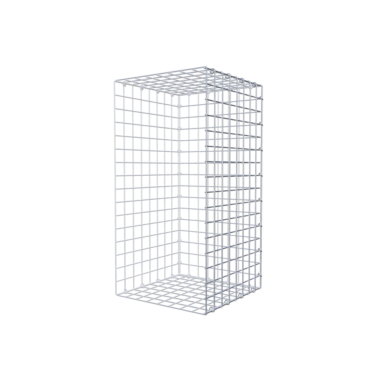 Fourche rapportée type 2 80 cm x 40 cm x 40 cm (L x H x P), mailles 5 cm x 5 cm, anneau C