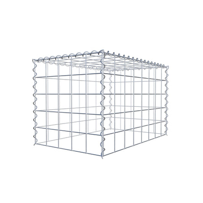 Grown-on gabion type 3 80 cm x 50 cm x 50 cm (L x H x D), mesh size 10 cm x 10 cm, spiral