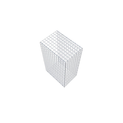 Gabbione aggiuntivo di tipo 2 100 cm x 60 cm x 40 cm (L x H x P), maglia 5 cm x 5 cm, anello a C