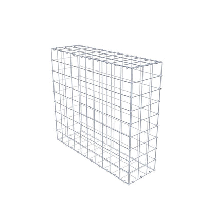 Gabion 100 cm x 90 cm x 30 cm (L x H x D), mesh size 10 x 10 cm, spiral ring