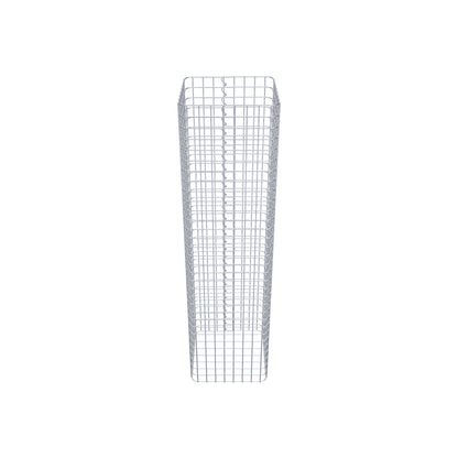 Columna de gaviones angular 42 cm x 42 cm, 160 cm de altura, MW 5 cm x 5 cm