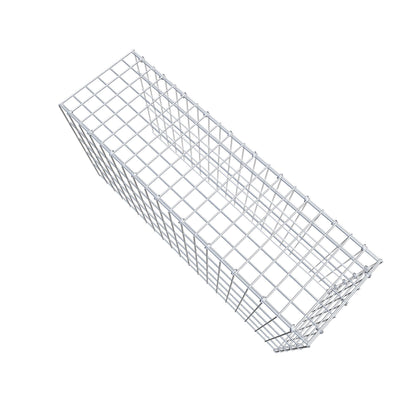 Gabbione aggiuntivo tipo 4 100 cm x 50 cm x 30 cm (L x H x P), maglia 5 cm x 10 cm, anello a C