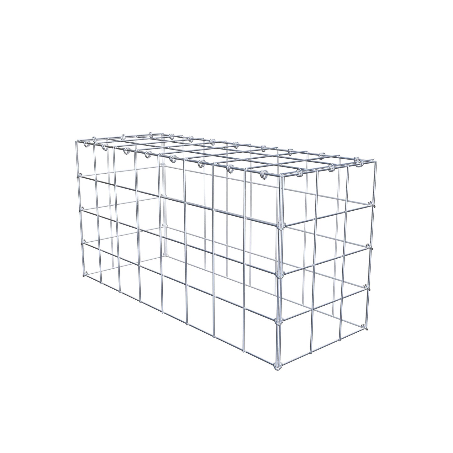 Add-on pool type 3 80 cm x 40 cm x 30 cm (L x H x D), maaswijdte 10 cm x 10 cm, C-ring