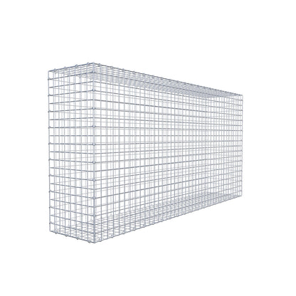 Gabion 200 cm x 100 cm x 40 cm (L x H x P), mailles 5 cm x 5 cm, anneau en C