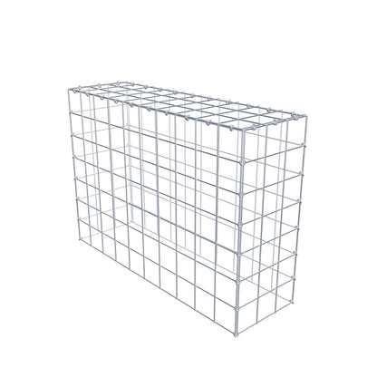 Typ 3 påbyggnadsgabion 100 cm x 70 cm x 30 cm (L x H x D), maskstorlek 10 cm x 10 cm, C-ring