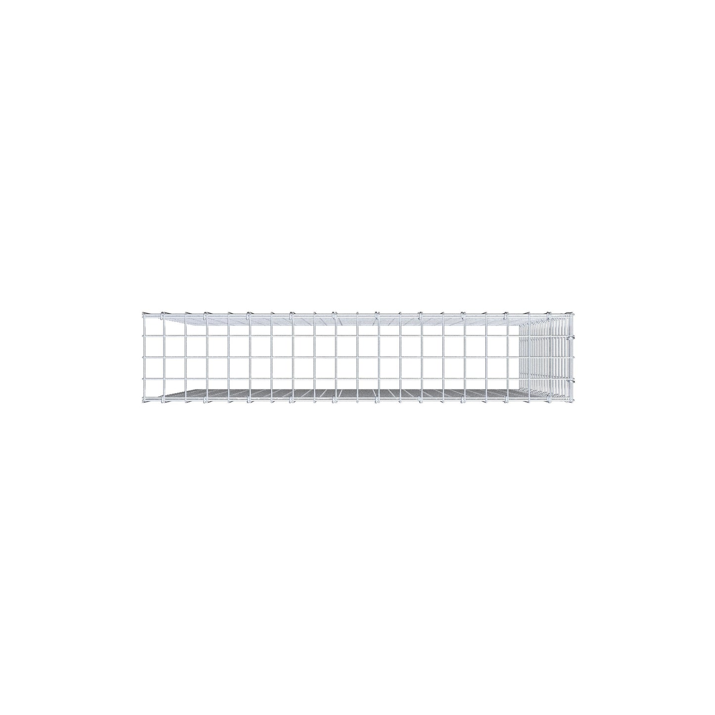 Anbaugabione Typ 4 100 cm x 100 cm x 20 cm (L x H x T), Maschenweite 5 cm x 5 cm, C-Ring