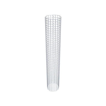 Schanskorfzuil rond 32 cm diameter, 200 cm hoogte, maaswijdte 5 cm x 5 cm