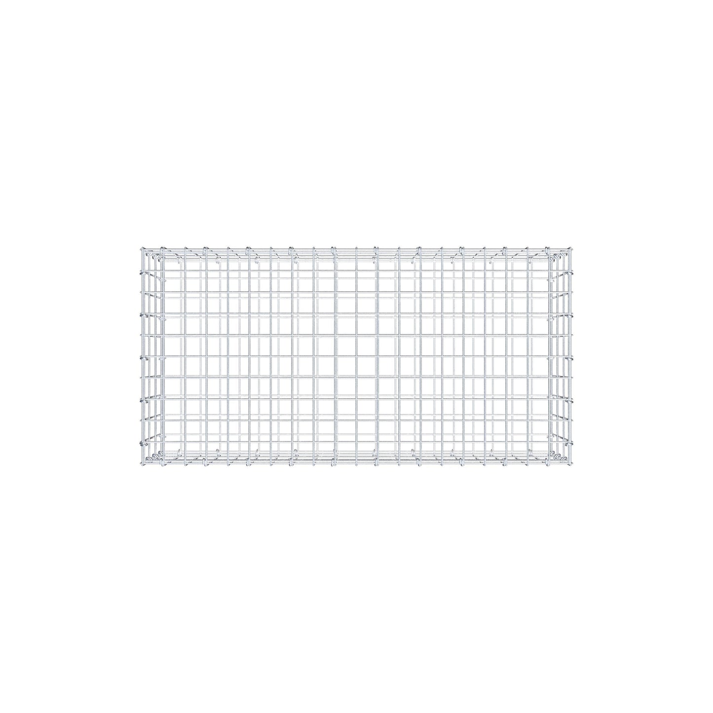 Gabião 100 cm x 30 cm x 50 cm (C x A x P), malhagem 5 cm x 10 cm, anel C