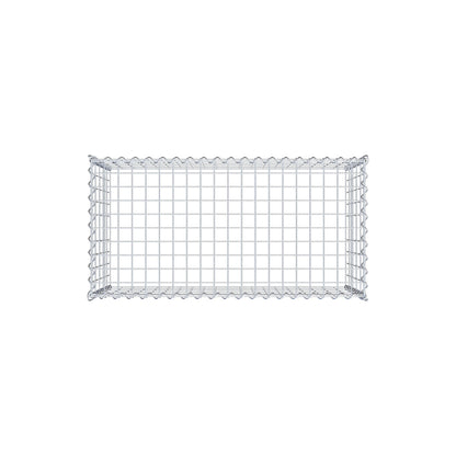Grown-on gabion type 3 100 cm x 50 cm x 50 cm (L x H x D), mesh size 5 cm x 10 cm, spiral