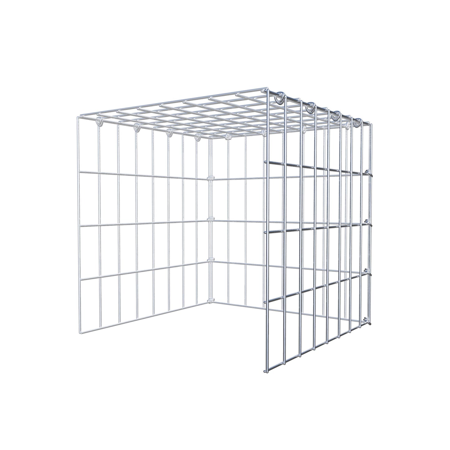 Gavión adicional tipo 4 40 cm x 40 cm x 40 cm (L x A x P), malla 5 cm x 10 cm, anillo en C
