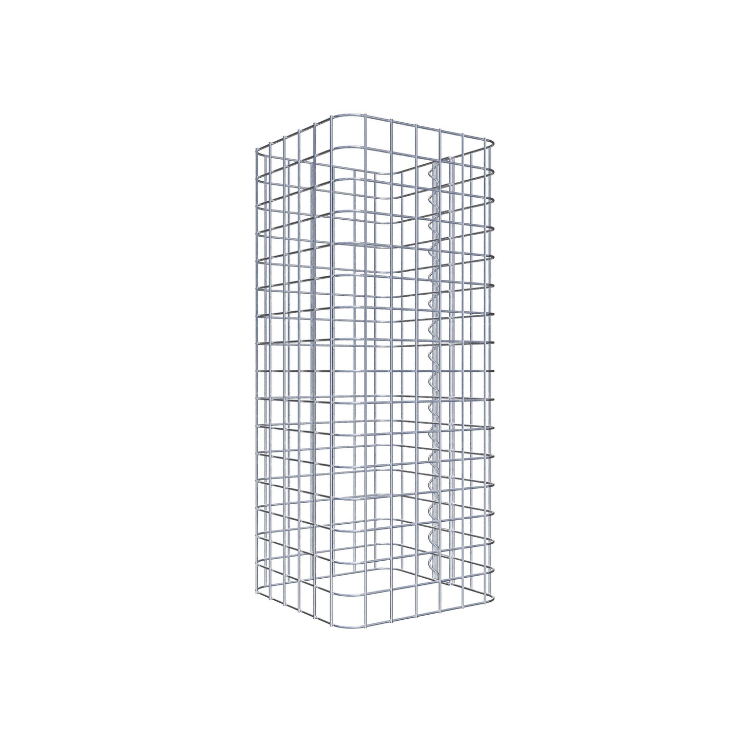 Gabionsøjle firkantet 32 ​​cm x 32 cm, 80 cm højde, MW 5 cm x 5 cm