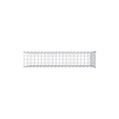 Opvokset gabion type 2 100 cm x 50 cm x 20 cm (L x H x D), maskestørrelse 5 cm x 5 cm, spiral